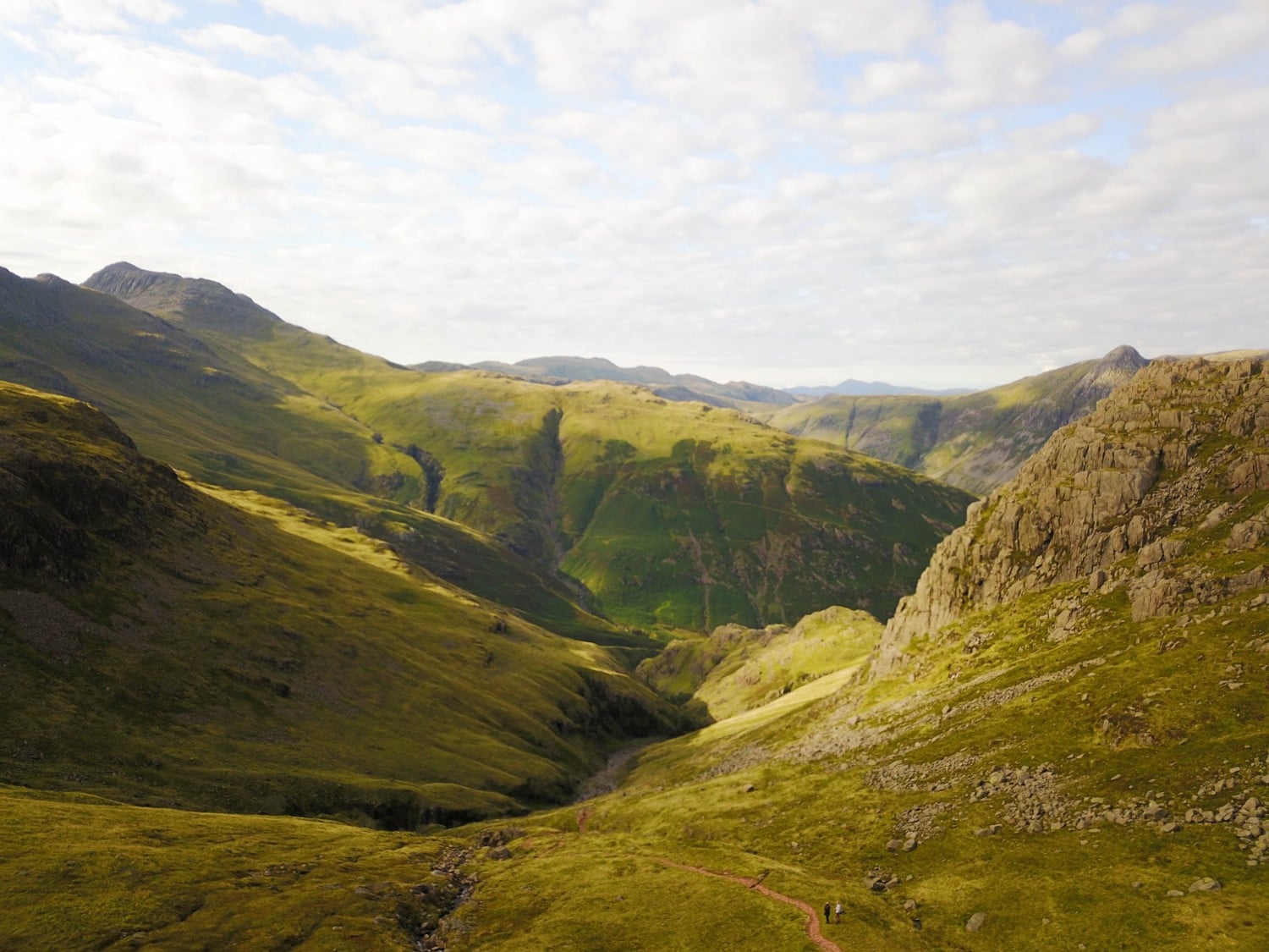 Valley Views on the Cold Pike Hike. Read our guide to walking in the Lake District.