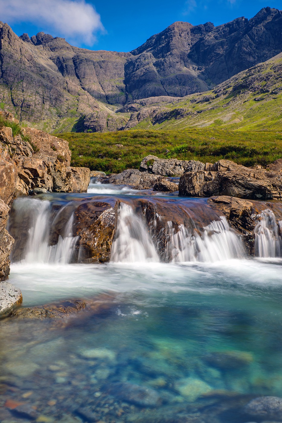 The Fairy Pools, Isle of Skye, Scotland - United Kingdom Bucket List I Travel I Culture I Beautiful Places I Great Britain #unitedkingdom #traveldestinations #wanderlust