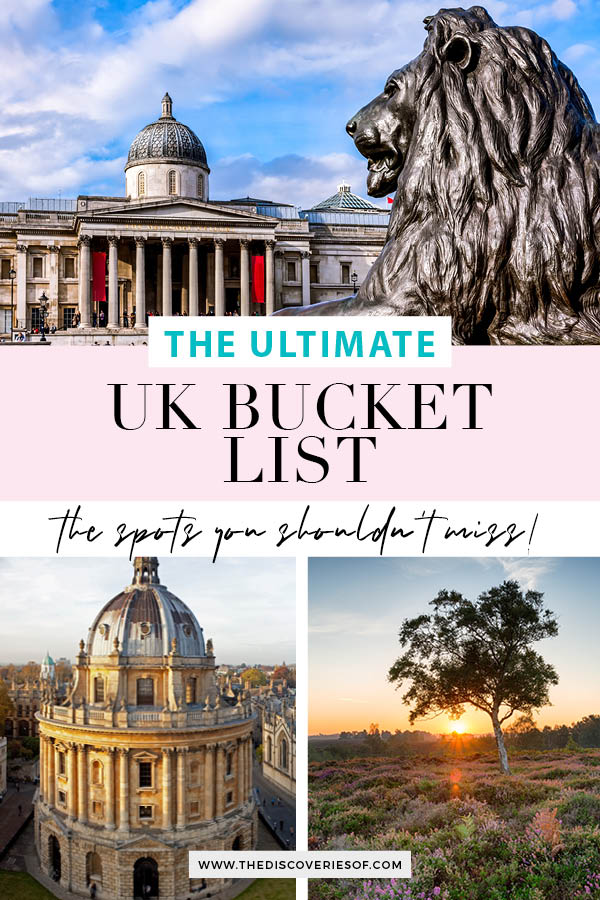 UK Bucket List United Kingdom