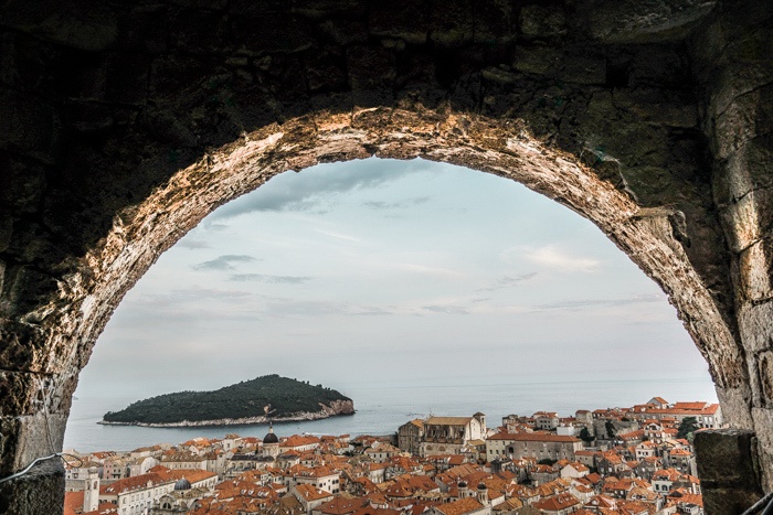 Views from the City Walls in Dubrovnik. 
