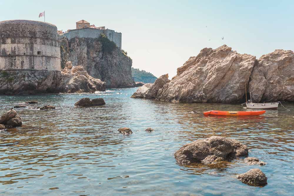 Dubrovnik çevresinde kayık