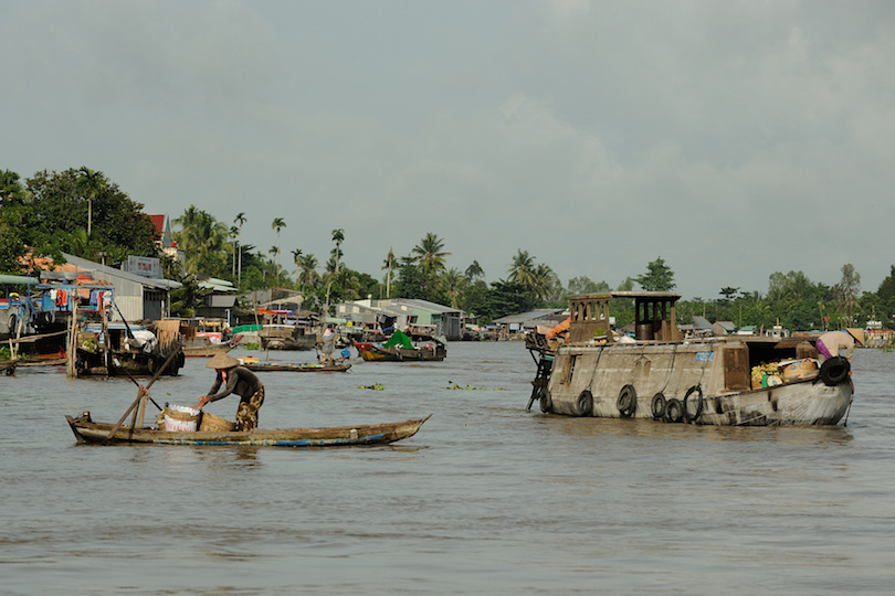 mekong deltası, yüzen pazar