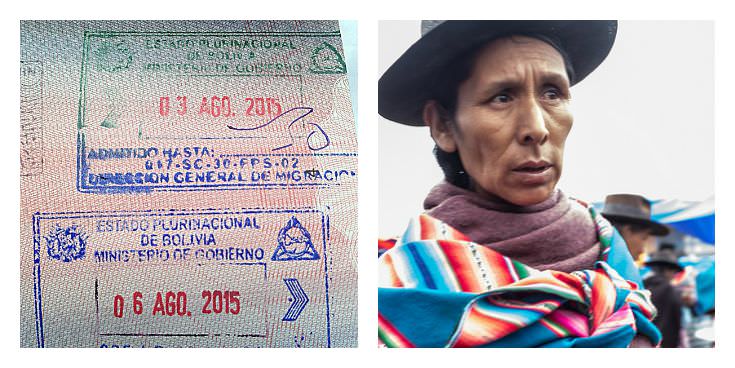 İki Maymun Seyahati - Pasaport Pulları - Bolivya
