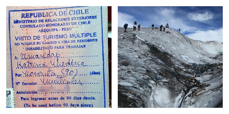 İki Maymun Seyahati - Pasaport Pulları - Şili