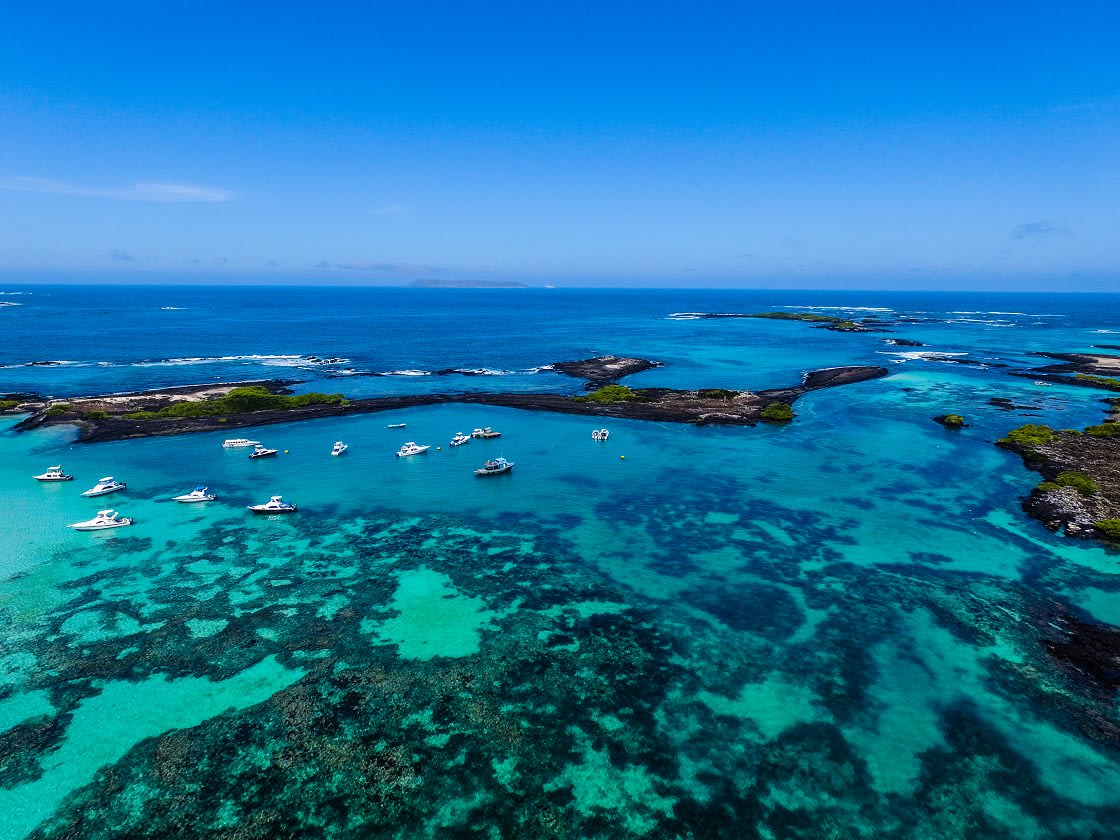 Galapagos Adaları'ndaki San Cristobal Adası'ndaki Plaj