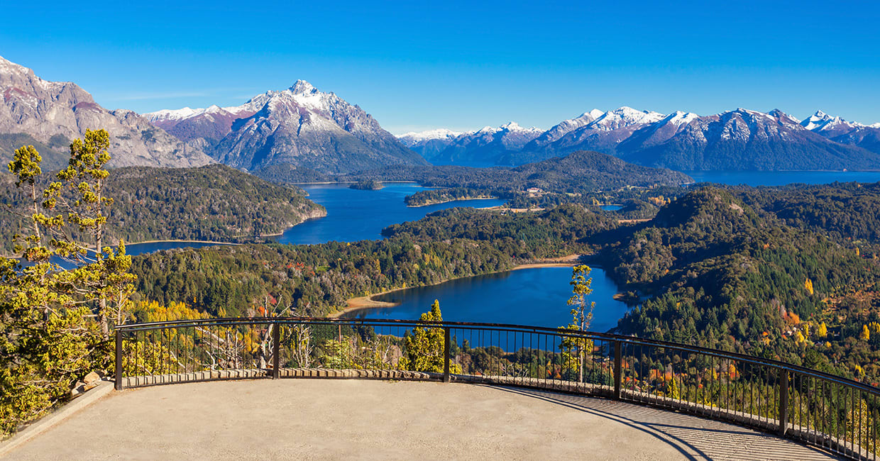 Nahuel HUapi'de Bariloche Yakınlarındaki Görünüm Noktası