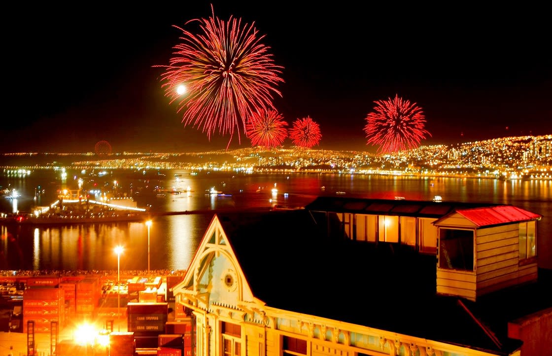 Valparaiso'da Yeni Yıl Kutlaması