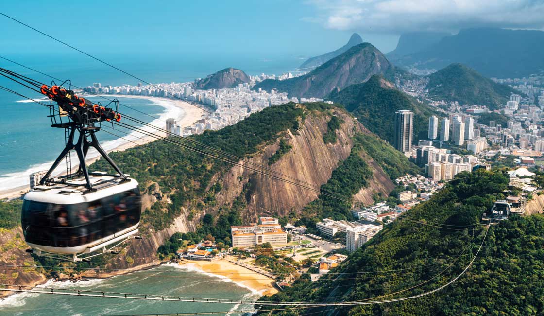 Rio de Janeiro üzerinden teleferik