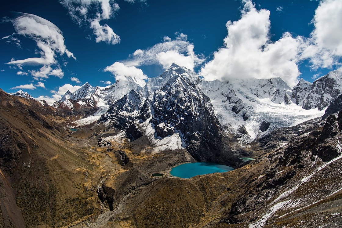 Muhteşem Yüksek Dağlarda Muhteşem Manzara Cordillera Huayhuash