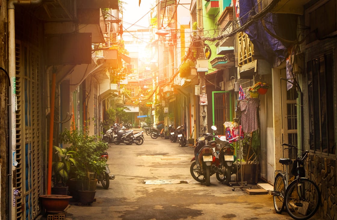 Küçük, Sokak, Of, Ho, Chi, Minh, Şehir, Vietnam