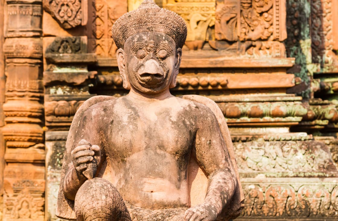 banteay tapınağındaki heykeller