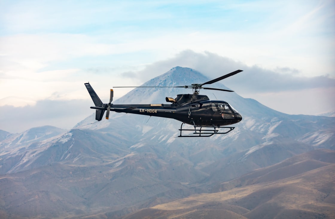 Udaipur'da helikopter yolculuğu