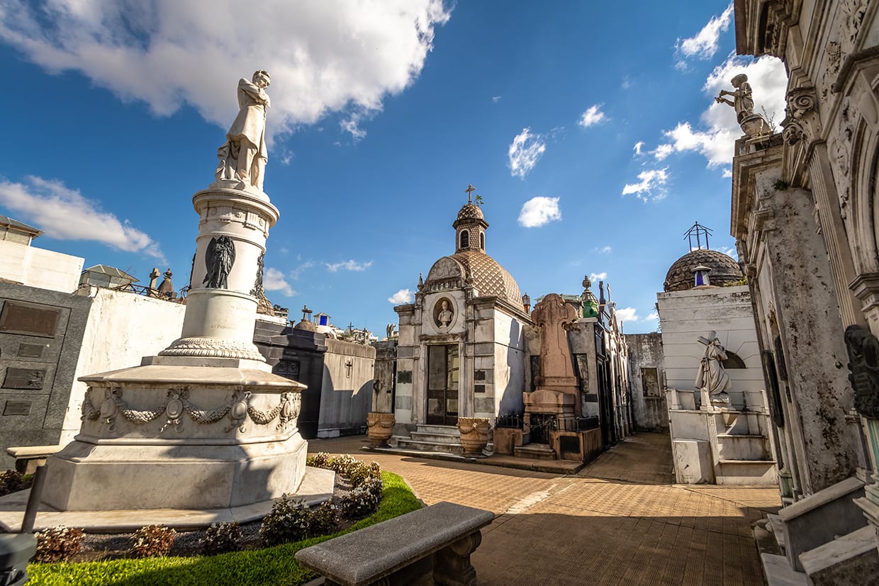 Buenos Aires Arjantin'deki Recoleta Mezarlığı
