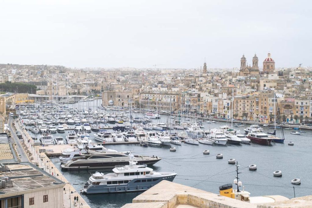 Üç Şehrin Fort Görünümü, Malta