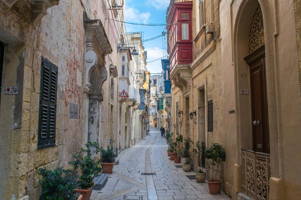 Birgu Lane, Malta'daki Yerler