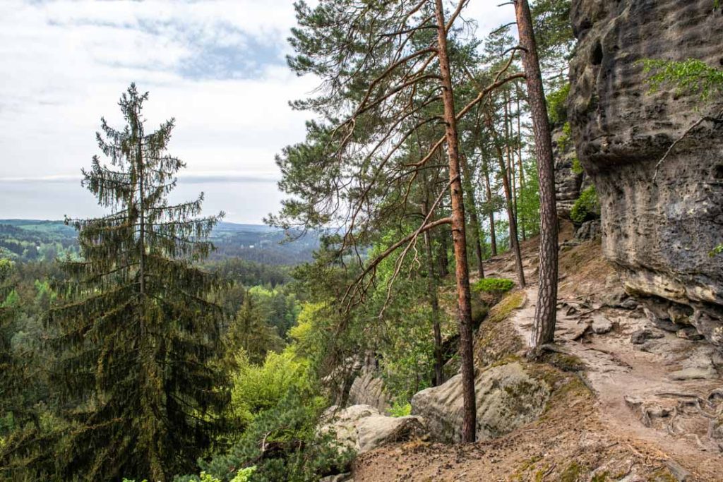 Bohem İsviçre Çek Cumhuriyeti'nde Doğa Yürüyüşü