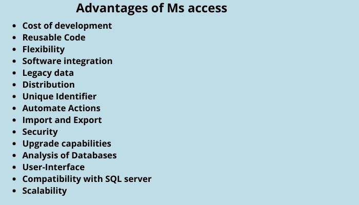 Ms erişiminin avantajları