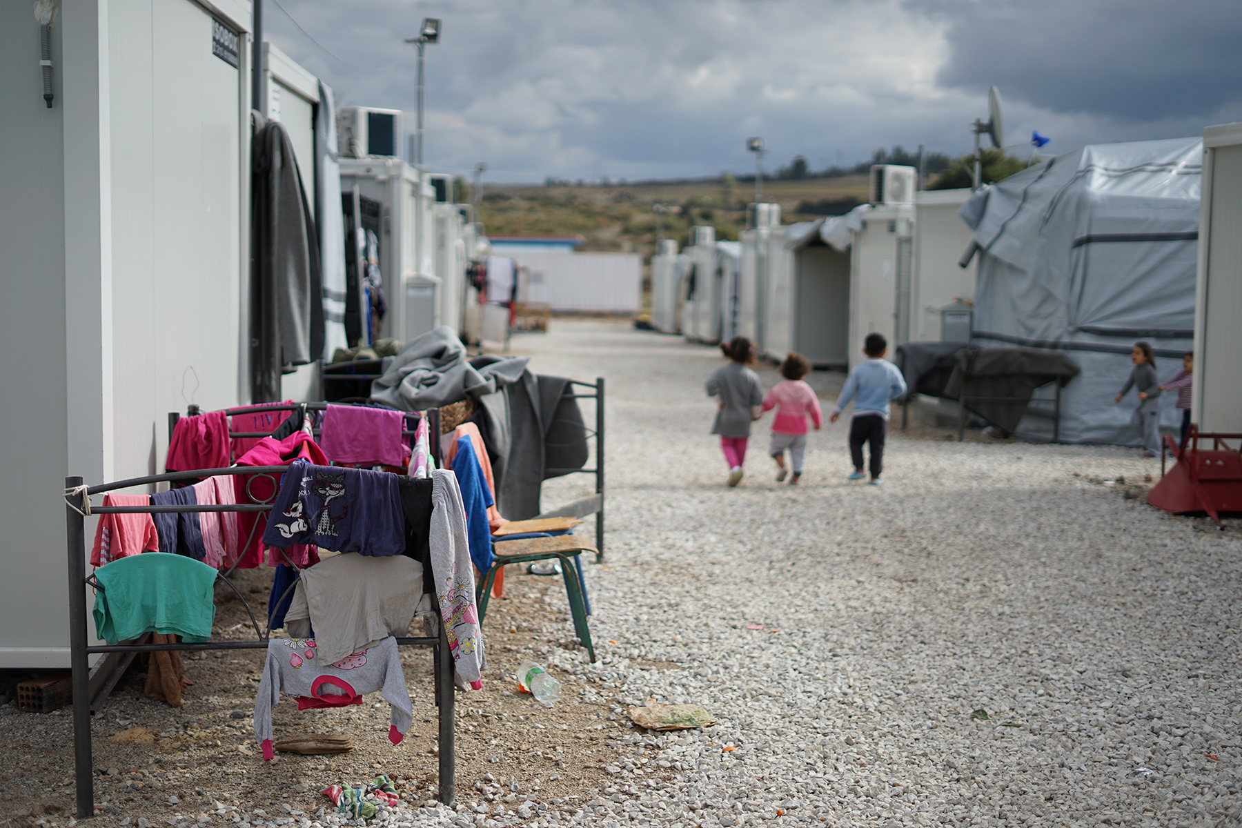 Mülteci kampındaki çocuklar
