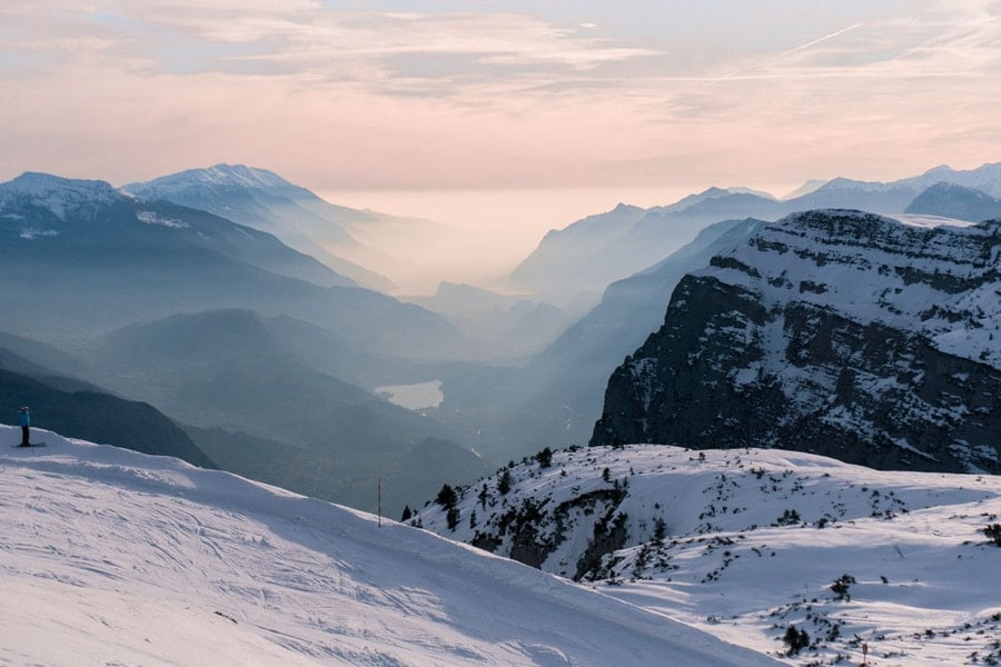 Kışın Dolomitler