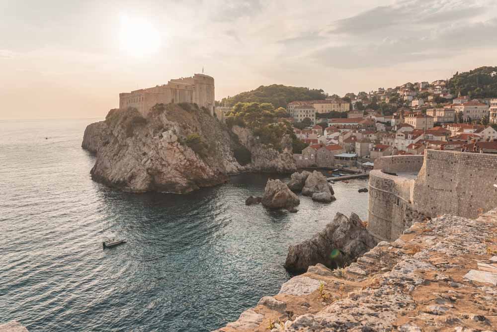 Fort Lovrejinac Dubrovnik manzarası