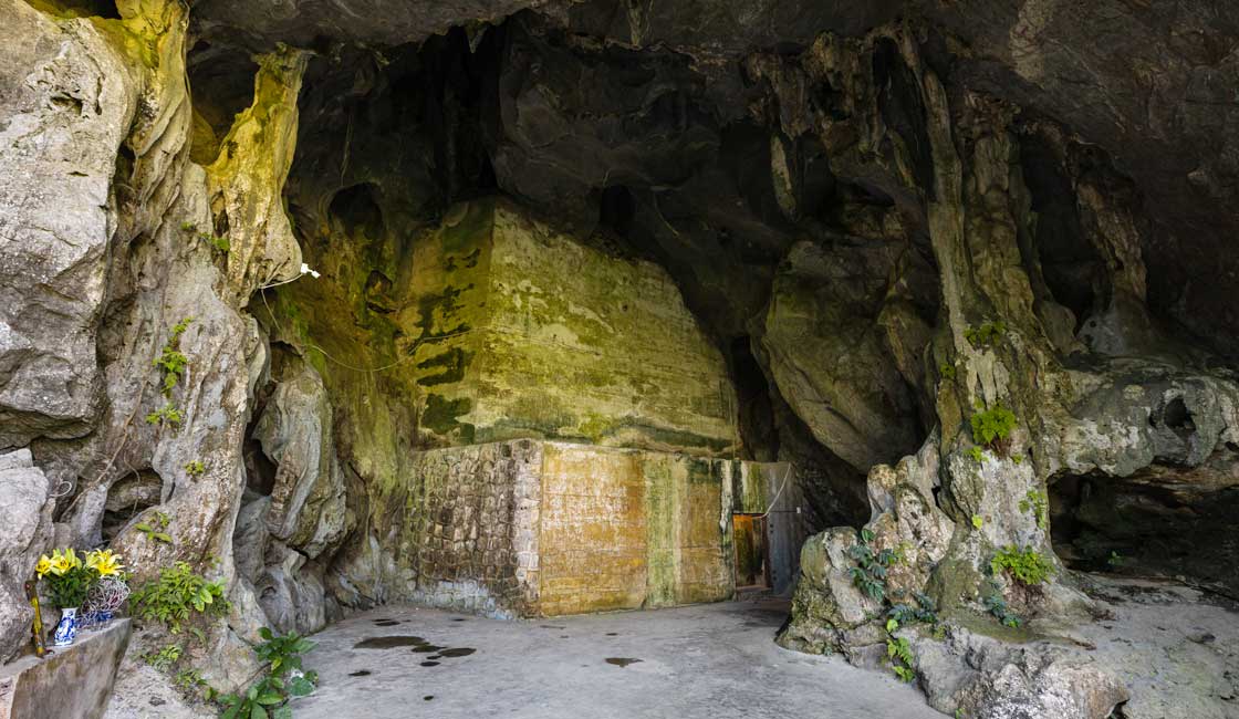 Mağaranın içindeki duvarlar
