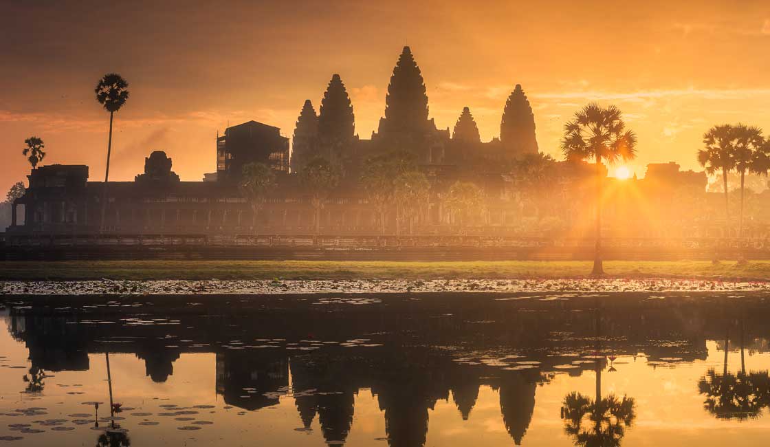 Gün batımında Angkor Wat