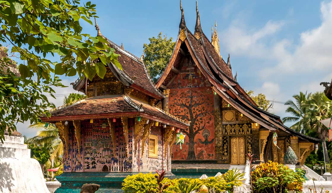 Luang Prabang'da bir tapınak
