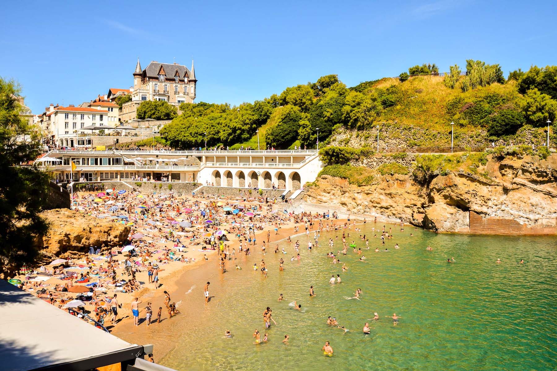 Biarritz plajı
